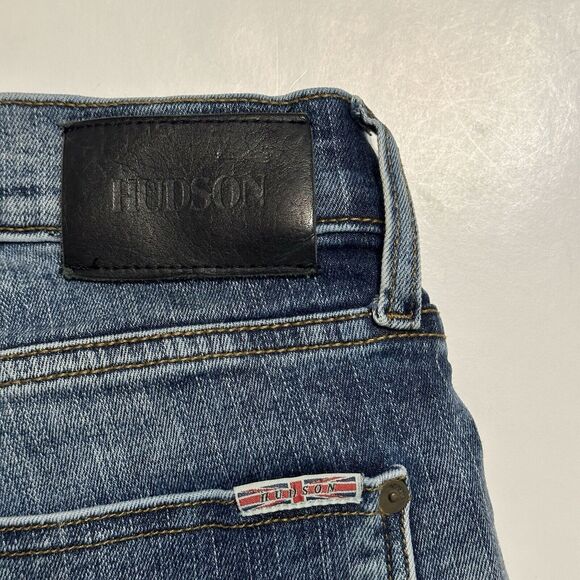 Hudson Jeans Sartor Relaxed Skinny Mens Size 31 Blue Stretch Denim Pants - Picture 15 of 15